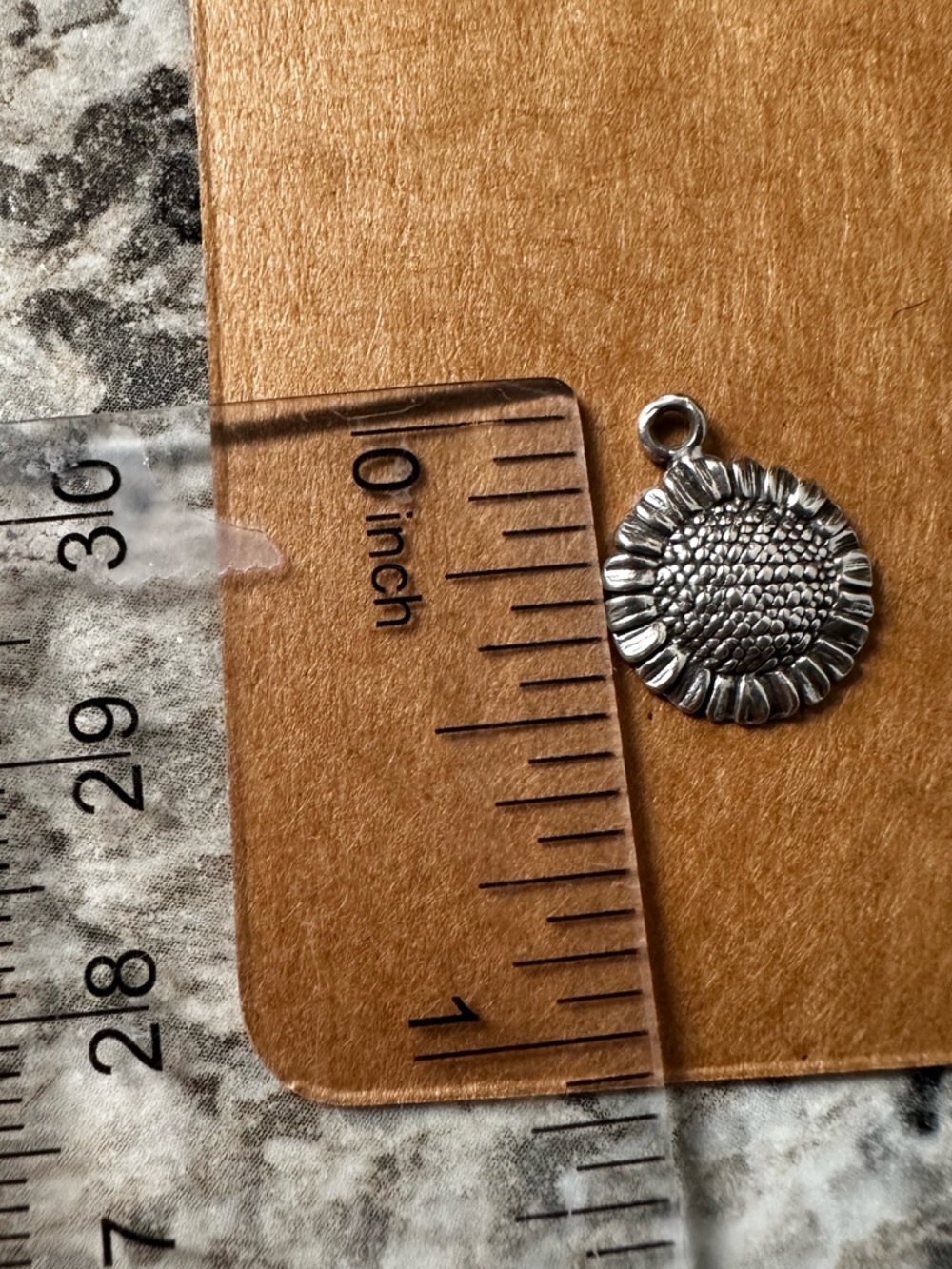 Vintage Sunflower Charm